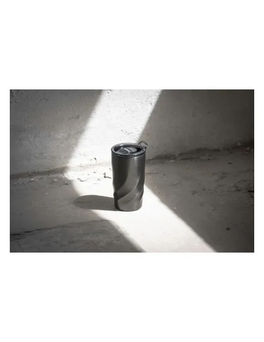 Mug nomade publicitaire écologique Vortex Calix Brandcharger Matières : polypropylène (PP) Couleurs : orange cadeau collaborateu