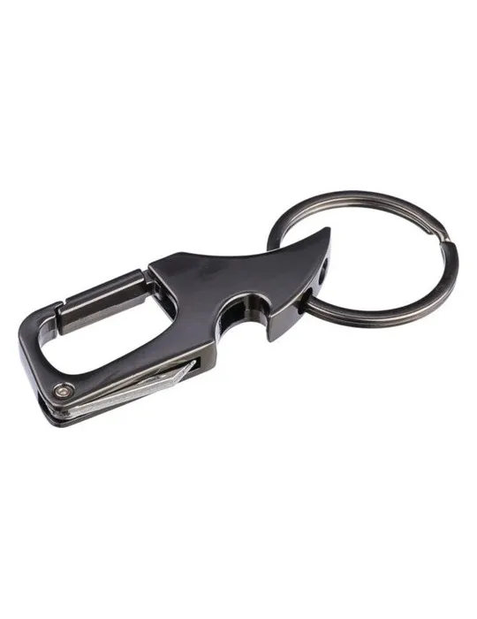 Porte-clés mousqueton en métal personnalisé Bella Matières : polypropylène (PP) Couleurs : jaune impression haute définition