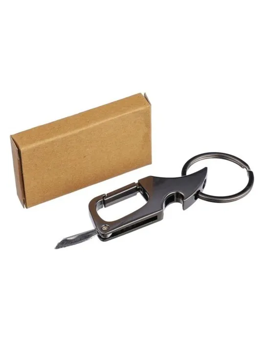 Porte-clés mousqueton en métal personnalisé Bella Matières : polypropylène (PP) Couleurs : jaune livraison express 24h 48h