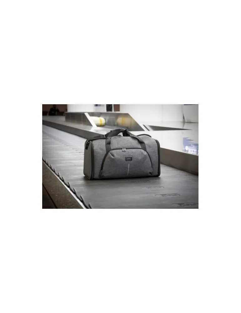 Sac de voyage publicitaire personnalisé Voyager Brandcharger Matières : polypropylène (PP) Couleurs : rouge personnalisable avec