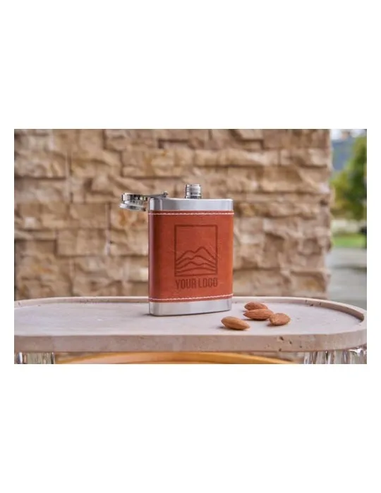 Flasque en acier inoxydable et PU de 100 ml Cedric