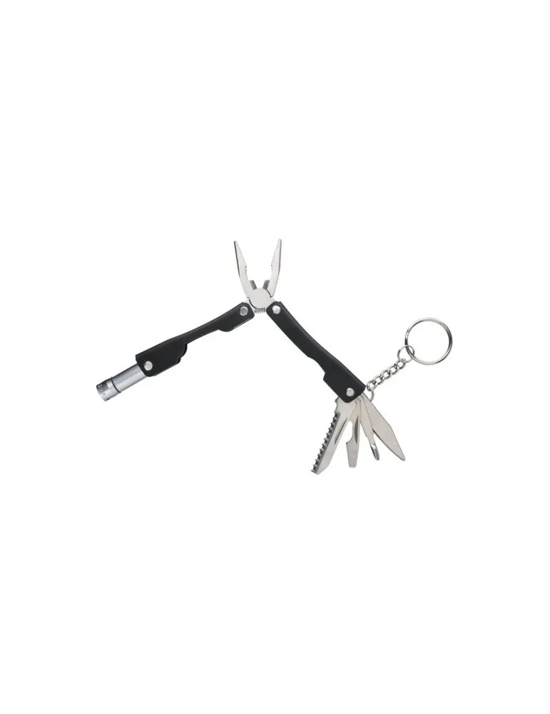 Pince multifonction publicitaire en acier inoxydable Clifton Matières : polypropylène (PP) Couleurs : blanc goodies publicitaire