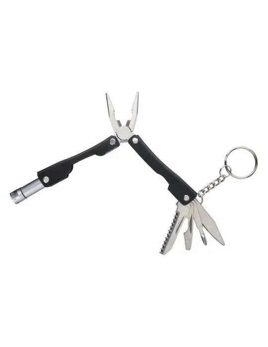 Pince multifonction publicitaire en acier inoxydable Clifton Matières : polypropylène (PP) Couleurs : blanc goodies publicitaire