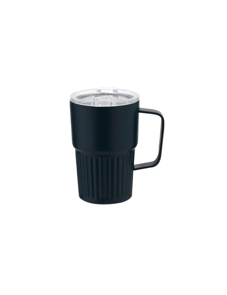 Tasse thermique personnalisée en acier inoxydable - Finbar Matières : papier Couleurs : bleu personnalisable avec votre logo