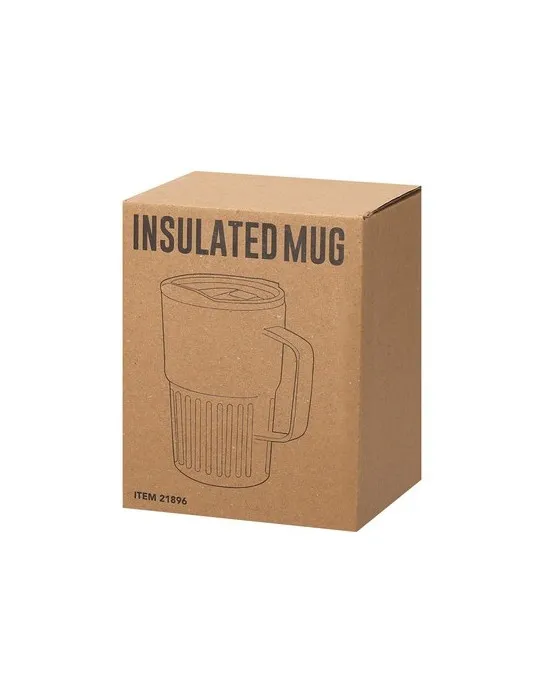 Tasse thermique personnalisée en acier inoxydable - Finbar Matières : ABS Couleurs : noir livraison express 24h 48h