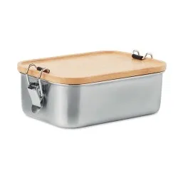 Lunch box en acier inoxydable personnalisée de 750ml - SONABOX Matières : polyéthylène (PE) Taille textile : M Couleurs : gris p