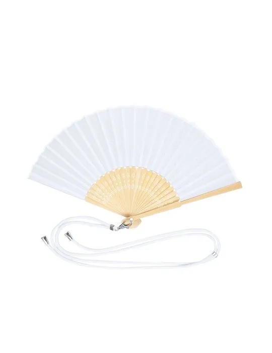 Éventail personnalisable pas cher Yanex Matières : cellulose Couleurs : gris