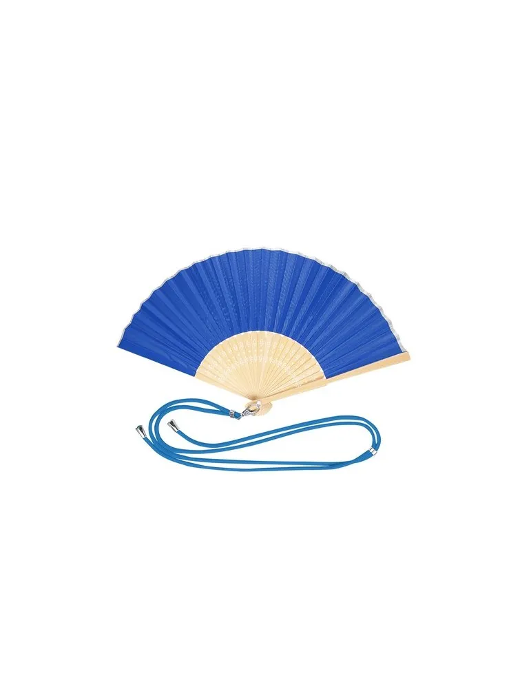 Éventail personnalisable pas cher Yanex Matières : cellulose Couleurs : jaune cadeau entreprise pas cher