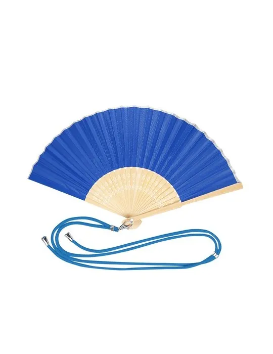 Éventail personnalisable pas cher Yanex Matières : cellulose Couleurs : jaune cadeau entreprise pas cher