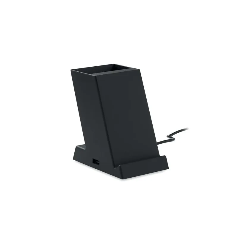 Chargeur sans fil écologique 15W en ABS - BLOCK Taille textile : 3XL Couleurs : blanc