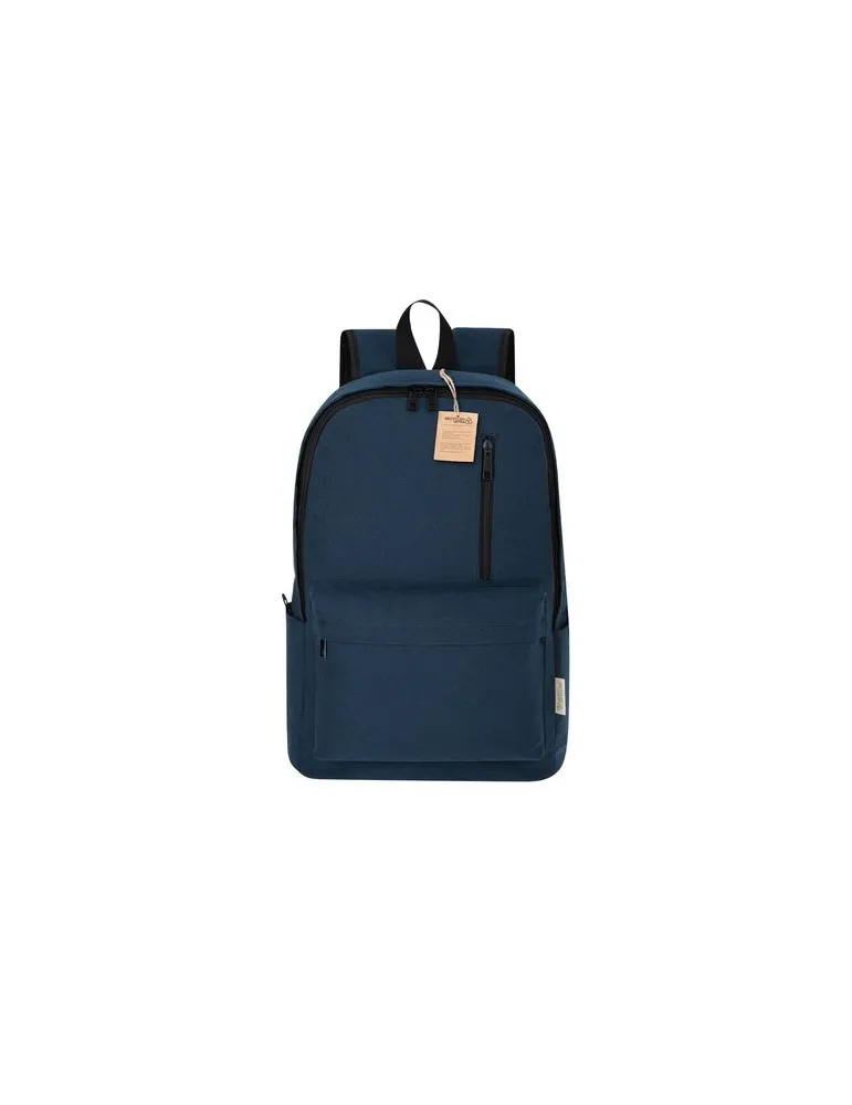 Sac à Dos Publicitaire Écologique Stalion Matières : plastique recyclé Couleurs : bleu