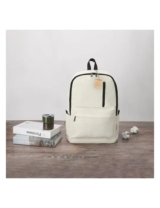 Sac à Dos Publicitaire Écologique Stalion Matières : plastique recyclé Couleurs : gris goodies publicitaire durable