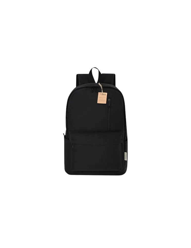 Sac à Dos Publicitaire Écologique Stalion Matières : plastique recyclé Couleurs : gris cadeau entreprise pas cher