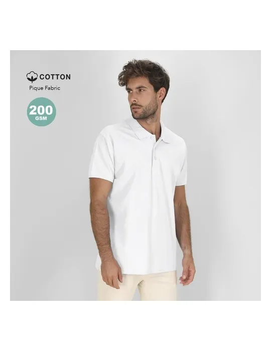 Polo Blanc Personnalisé Écologique pour Adulte Chaplin Matières : plastique recyclé Couleurs : rose cadeau client original
