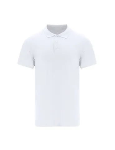 Polo Blanc Personnalisé Écologique pour Adulte Chaplin Matières : plastique recyclé Couleurs : rouge 2