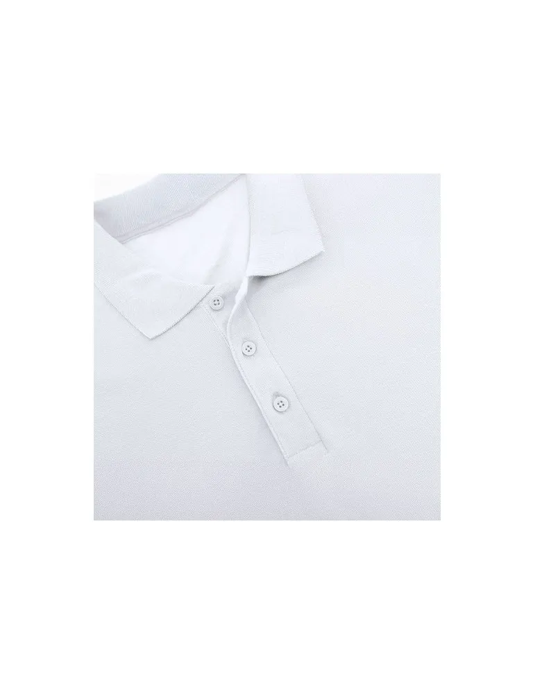 Polo Blanc Personnalisé Écologique pour Adulte Chaplin Matières : plastique recyclé Couleurs : orange personnalisation rapide en