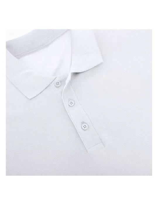 Polo Blanc Personnalisé Écologique pour Adulte Chaplin Matières : plastique recyclé Couleurs : orange personnalisation rapide en