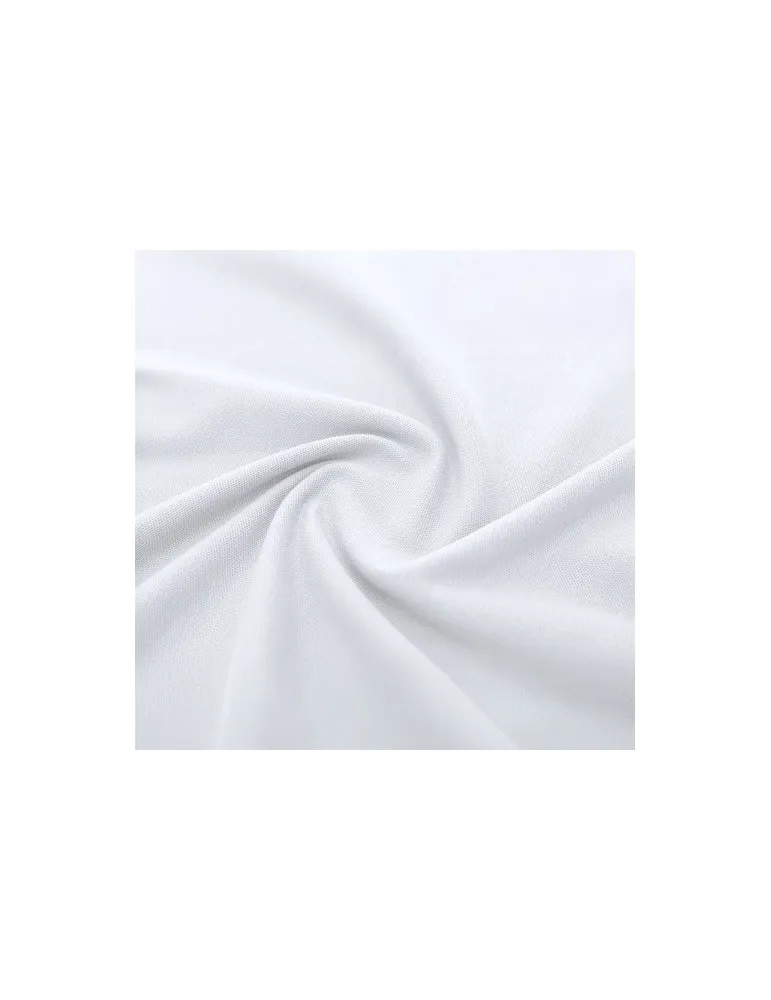 Polo Blanc Personnalisé Écologique pour Adulte Chaplin Matières : plastique recyclé Couleurs : argenté goodies personnalisé en s