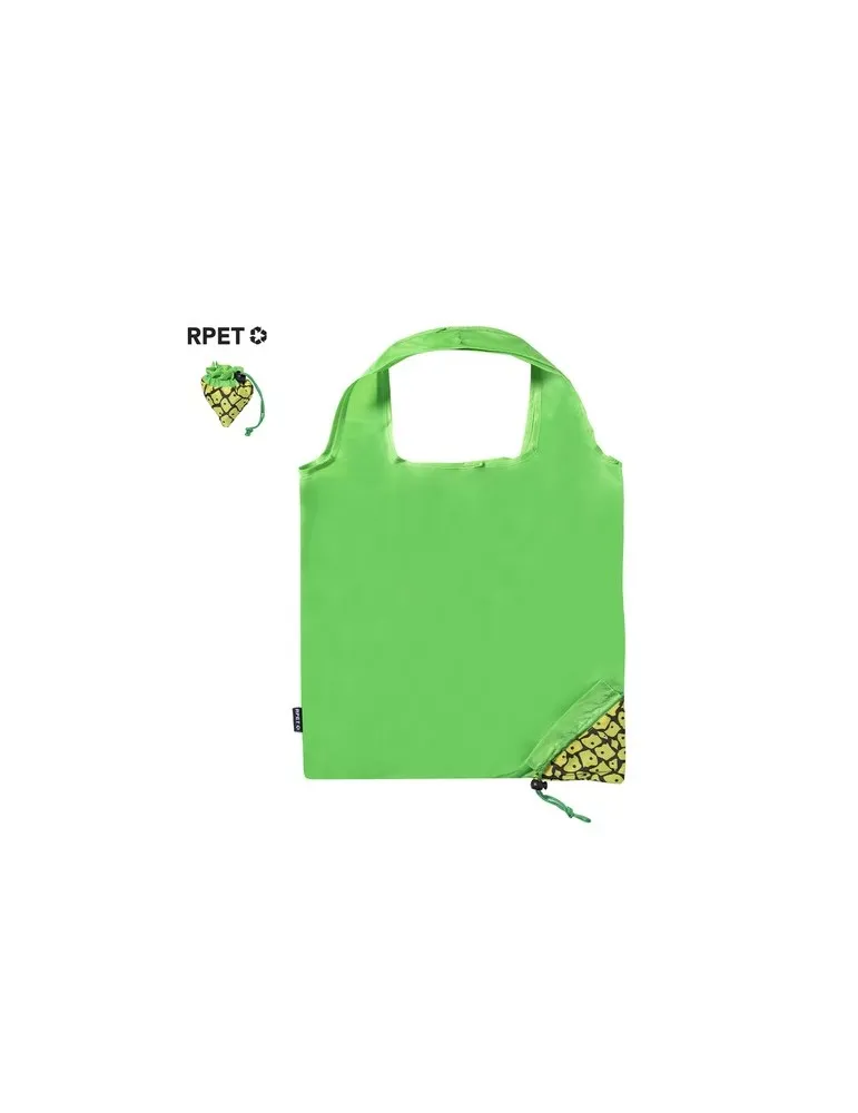 Sac Pliable Écologique Chenry Matières : plastique recyclé Couleurs : bleu personnalisation rapide en France