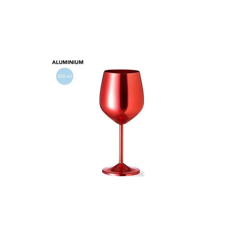 Verre à Vin Personnalisé Écologique - Arlene Matières : métal Couleurs : bleu objet promotionnel éco-responsable