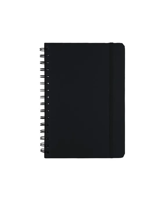 Cahier pratique Pusik Matières : acier inoxydable Couleurs : noir cadeau client original