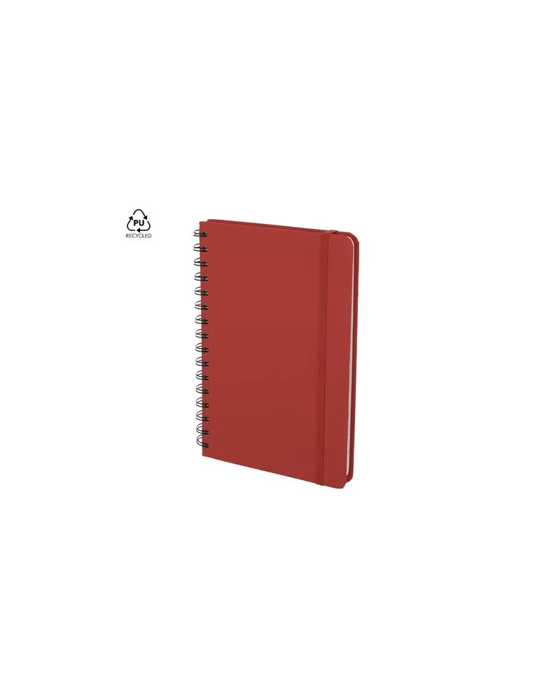 Cahier pratique Pusik Matières : polyéthylène (PE) Couleurs : marron Contenance : 250 ml objet promotionnel éco-responsable