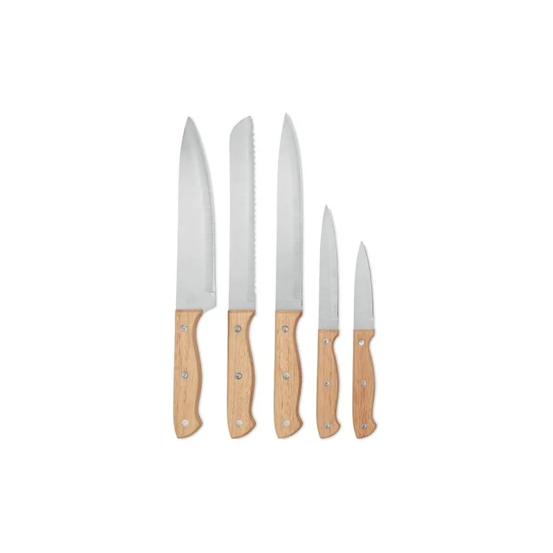 Set de 5 Couteaux Gourmet avec Socle Élégant