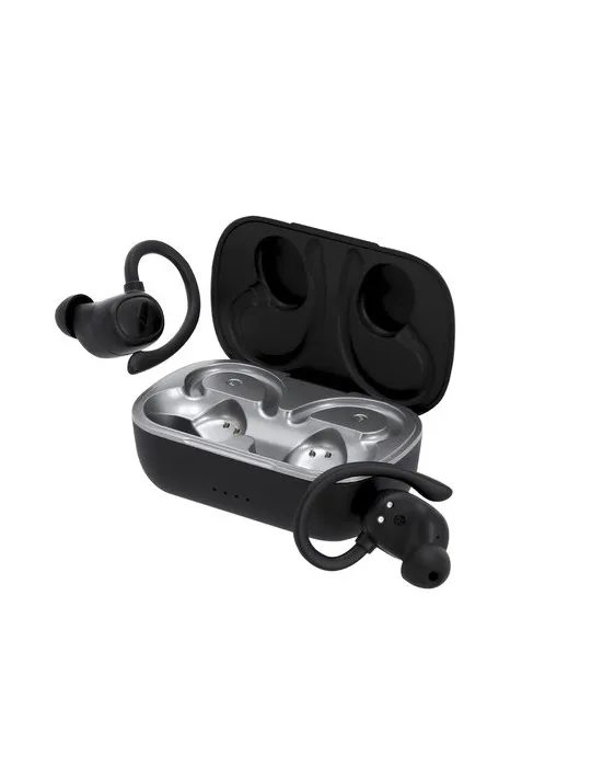 Écologiques Écouteurs sans fil Gumex Matières : polaire Couleurs : noir cadeau entreprise pas cher