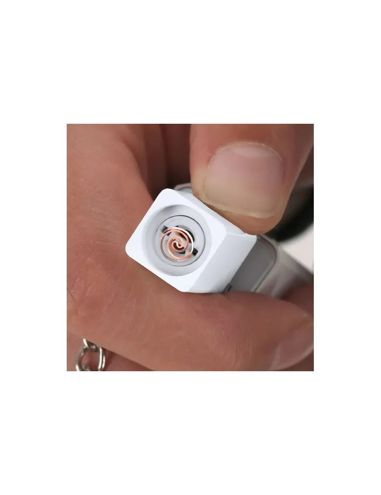 Briquet Électrique Personnalisé Porte-Clés Parris Matières : microfibre Couleurs : couleurs pantone cadeau client original