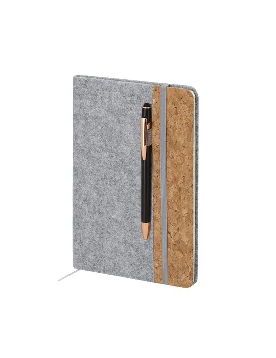 Bloc Notes Publicitaire Écologique Driscol Matières : acier inoxydable Couleurs : noir Contenance : 350 ml livraison express 24h