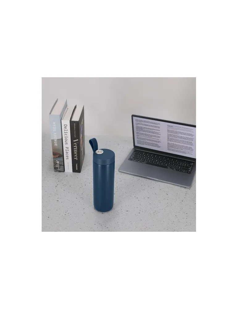 Bidon thermique personnalisé 500 ml Royan Matières : Synthétique Couleurs : blanc goodies personnalisé en stock