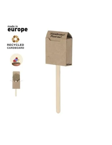 Sucette publicitaire à graines écologique Ebeldy Matières : Synthétique Couleurs : bleu Contenance : 600 ml 2