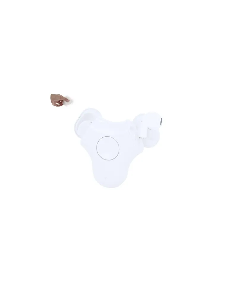 Écouteurs publicitaires écologiques Levin Couleurs : rouge personnalisable avec votre logo