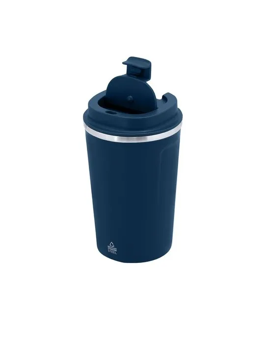 Verre publicitaire thermique Karnix Matières : bois Couleurs : bleu marine impression logo haute qualité