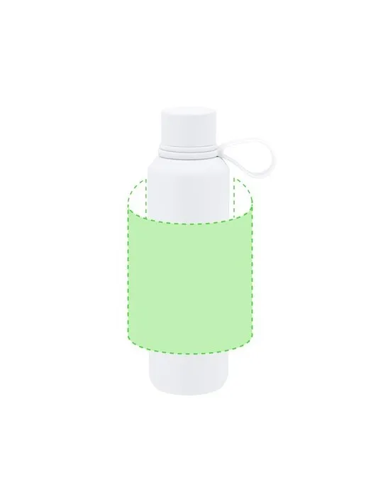 Bidon thermique personnalisé Yomar Matières : PET recyclé Couleurs : gris personnalisation rapide en France