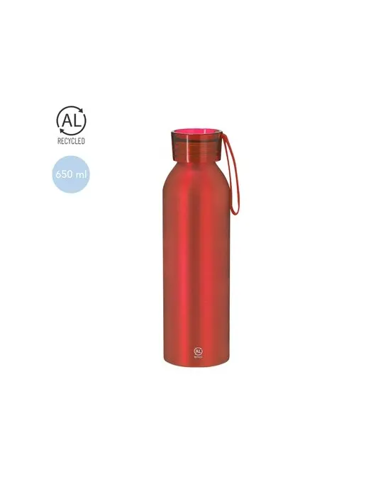 Bidon publicitaire écologique Nomar Matières : AS Couleurs : rouge personnalisation rapide en France