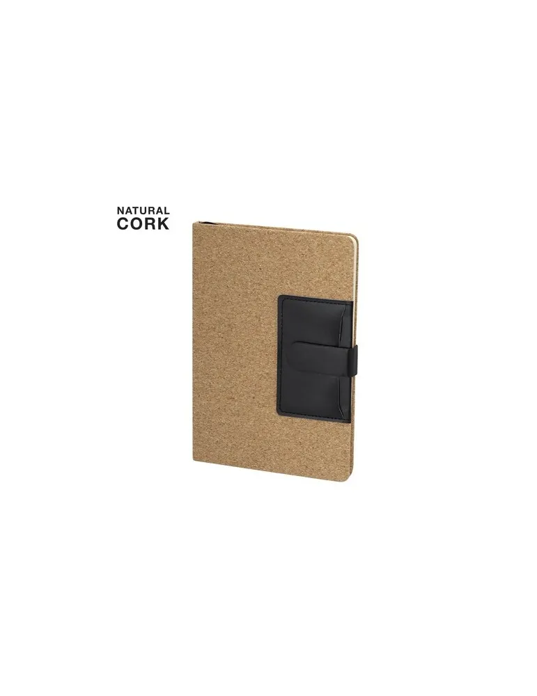 Bloc Notes Publicitaire Écologique Rosiuk Matières : PET recyclé Couleurs : gris foncé objet promotionnel éco-responsable