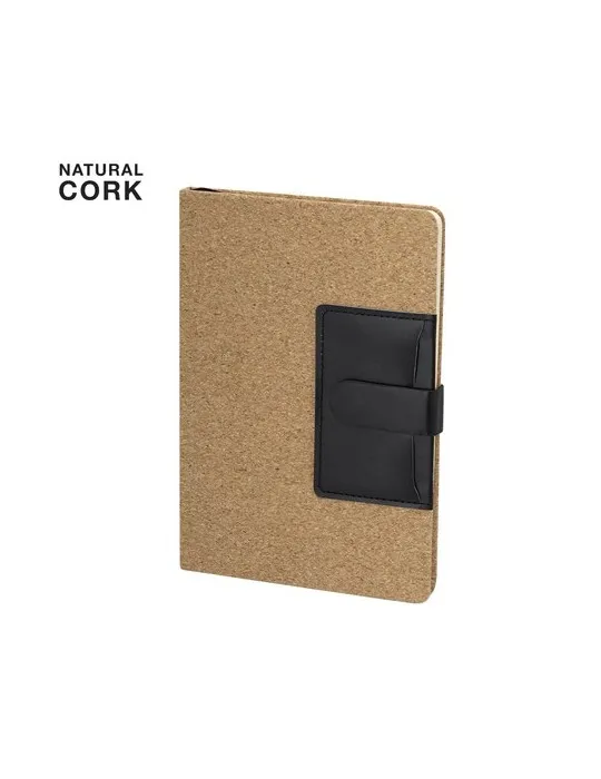 Bloc Notes Publicitaire Écologique Rosiuk Matières : PET recyclé Couleurs : gris foncé objet promotionnel éco-responsable