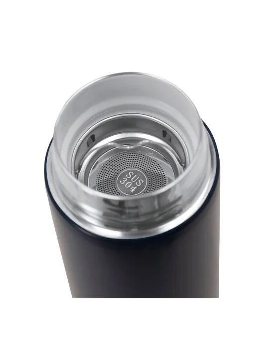 Thermo personnalisé Denisof Matières : acier inoxydable Couleurs : noir objet publicitaire robuste