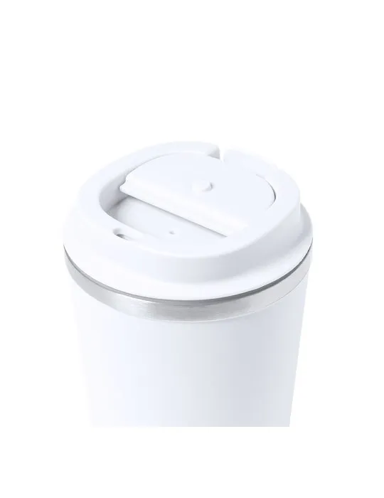 Verre publicitaire thermique Thira Matières : ABS Couleurs : bleu goodies entreprise design