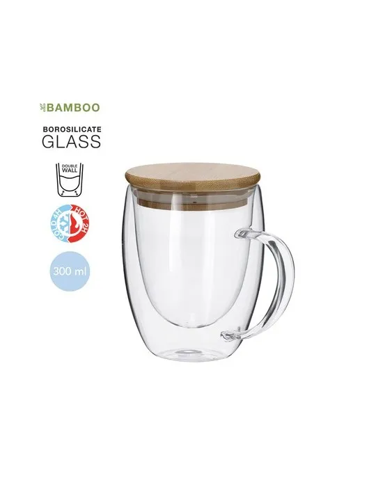 Tasse Thermique Pratique Helmar Matières : acier inoxydable Couleurs : bleu personnalisable avec votre logo