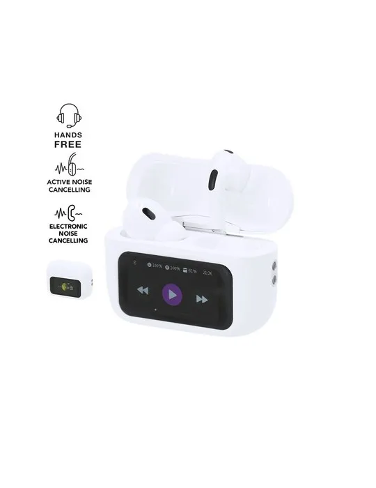 Écologique Écouteurs sans fil Kardax Matières : ABS Couleurs : rouge personnalisable avec votre logo