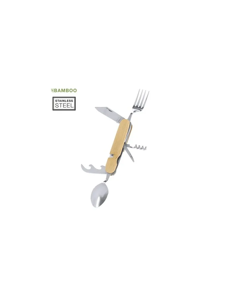 Set de Couverts Publicitaires Vintar - 24 Pièces en Acier Inoxydable avec Étui Personnalisé Couleurs : noir personnalisable avec