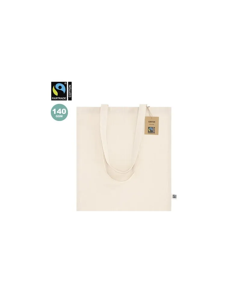 Sac publicitaire Fairtrade Ginter Matières : carton personnalisable avec votre logo