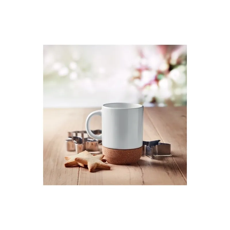 Tasse en céramique personnalisée avec base en liège - SUBCORK Matières : coton Taille textile : 3XL Couleurs : noir goodies publ