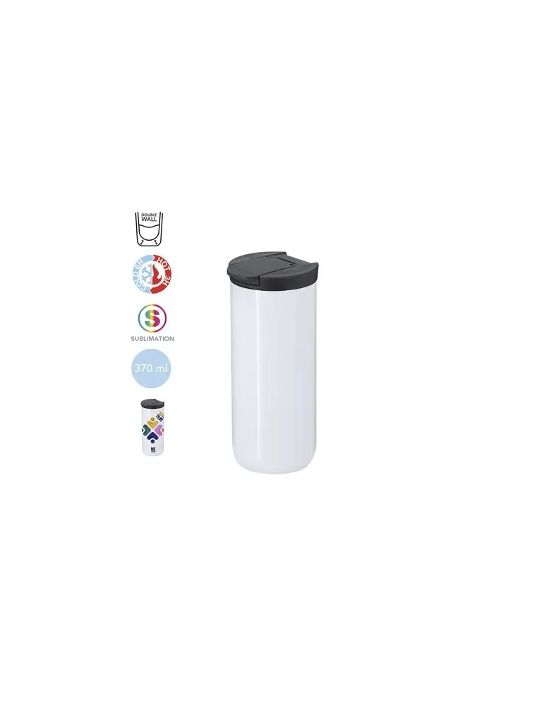 Verre Thermique Personnalisé de Sublimation Lyrena Couleurs : rouge Matières : papier (FSC) personnalisable avec votre logo