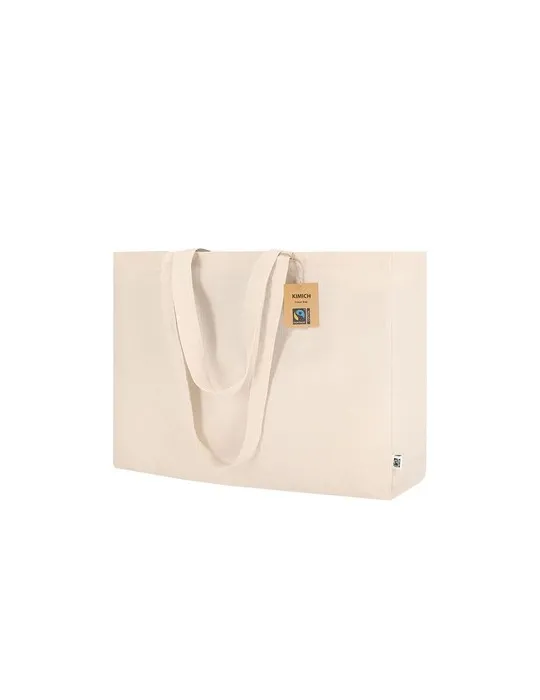 Sac Fairtrade publicitaire Kimich Matières : carton Couleurs : bleu cadeau entreprise pas cher