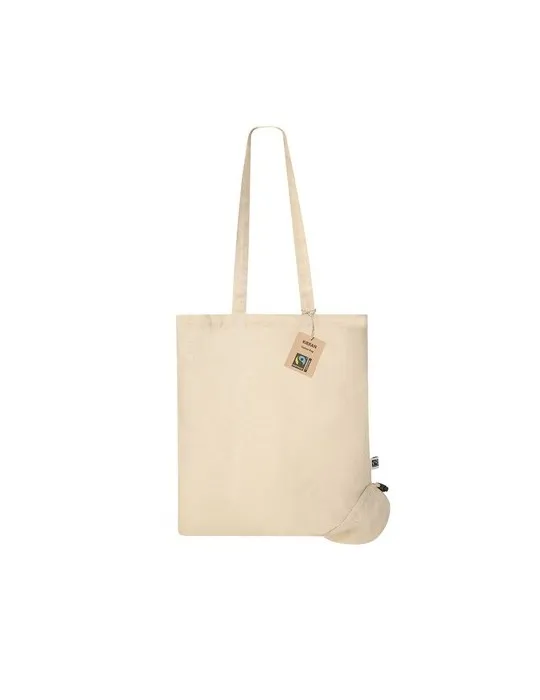 Sac Pliable Écologique Personnalisé Fairtrade Kieran Matières : carton Couleurs : noir