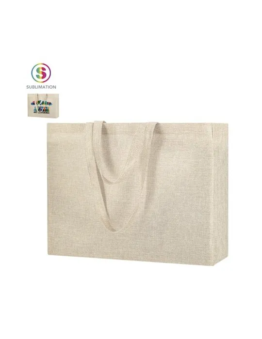 Sac publicitaire de sublimation écologique Syla Matières : carton Couleurs : bleu reflex personnalisable avec votre logo