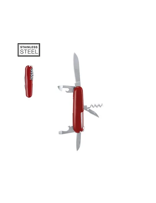 Canif publicitaire multi-usages Mansni Matières : carton Couleurs : bleu personnalisable avec votre logo